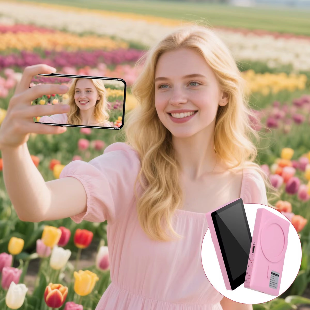 Elevate Your Selfie Game with the Wireless Magnetic Monitor Screen for Stunning Smartphone Vlogging and Live Streaming