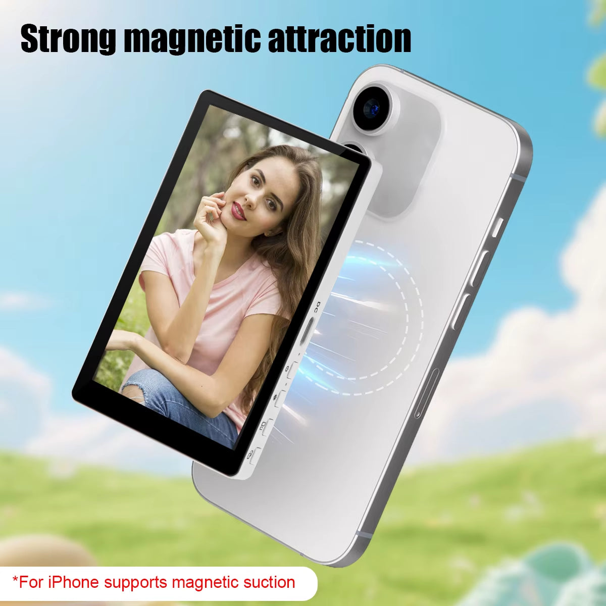 Elevate Your Selfie Game with the Wireless Magnetic Monitor Screen for Stunning Smartphone Vlogging and Live Streaming